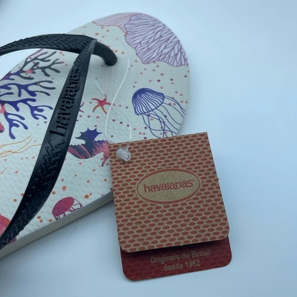 🧜‍♀️HOST PICK 🔱 Havaianas Slim Seabed Flip Flop Sandal, SAND GREY, Sz 11/12, NWT - Picture 7 of 10